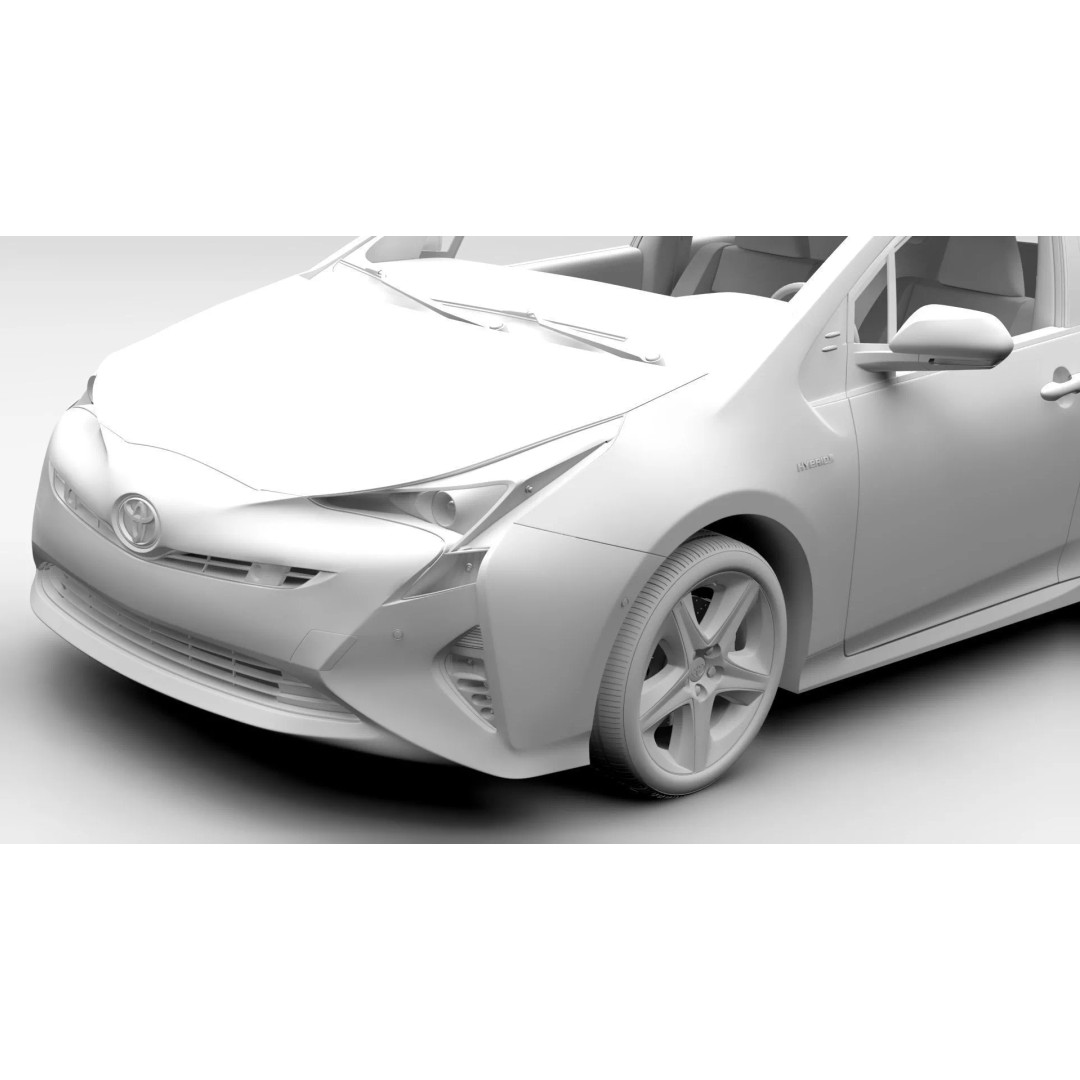Toyota Prius 2016 3D Model – High Poly Photorealistic Asset, FBX - View 17