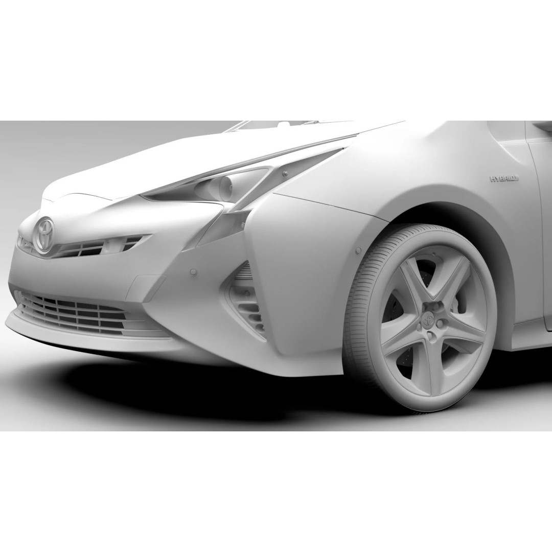 Toyota Prius 2016 3D Model – High Poly Photorealistic Asset, FBX - View 19