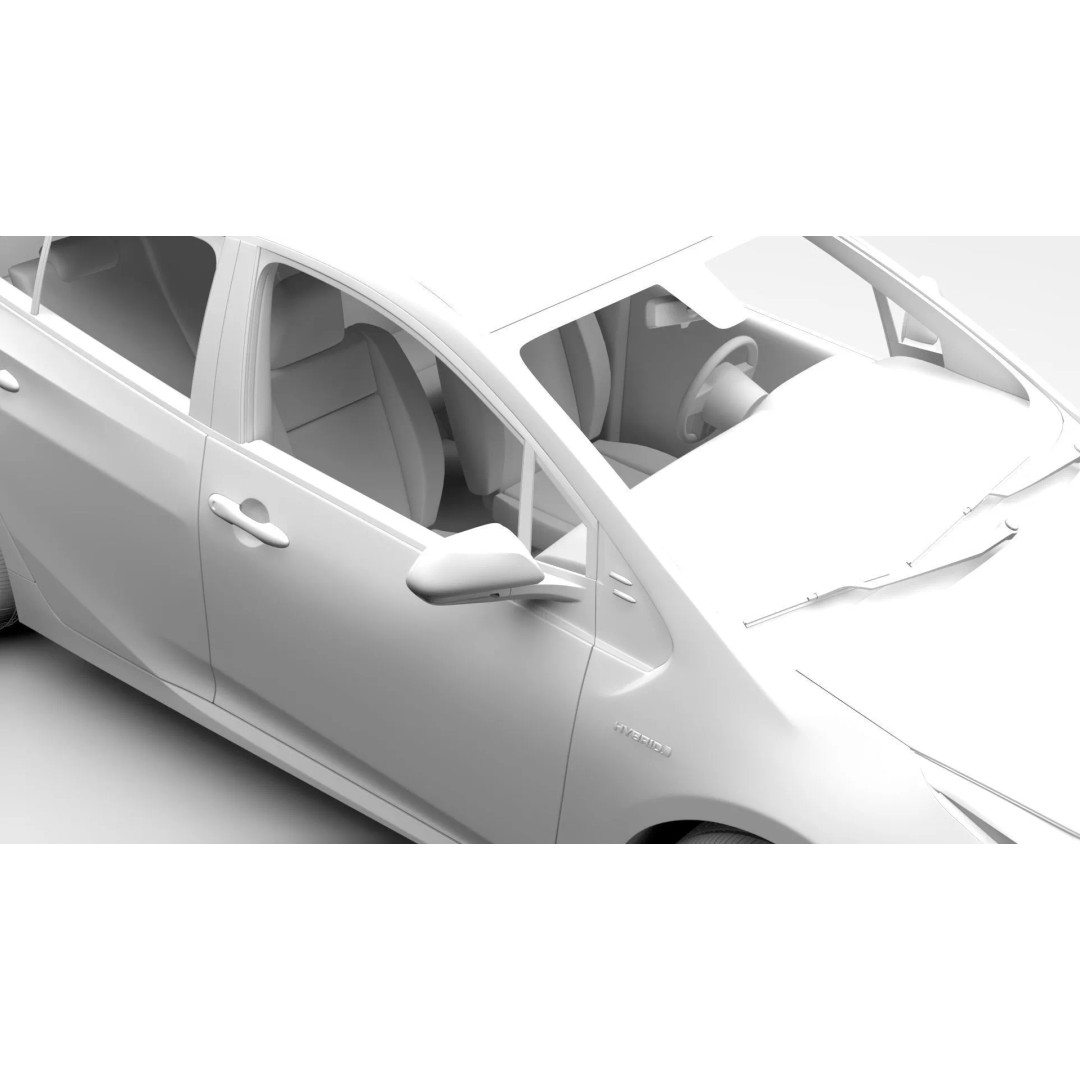 Toyota Prius 2016 3D Model – High Poly Photorealistic Asset, FBX - View 20