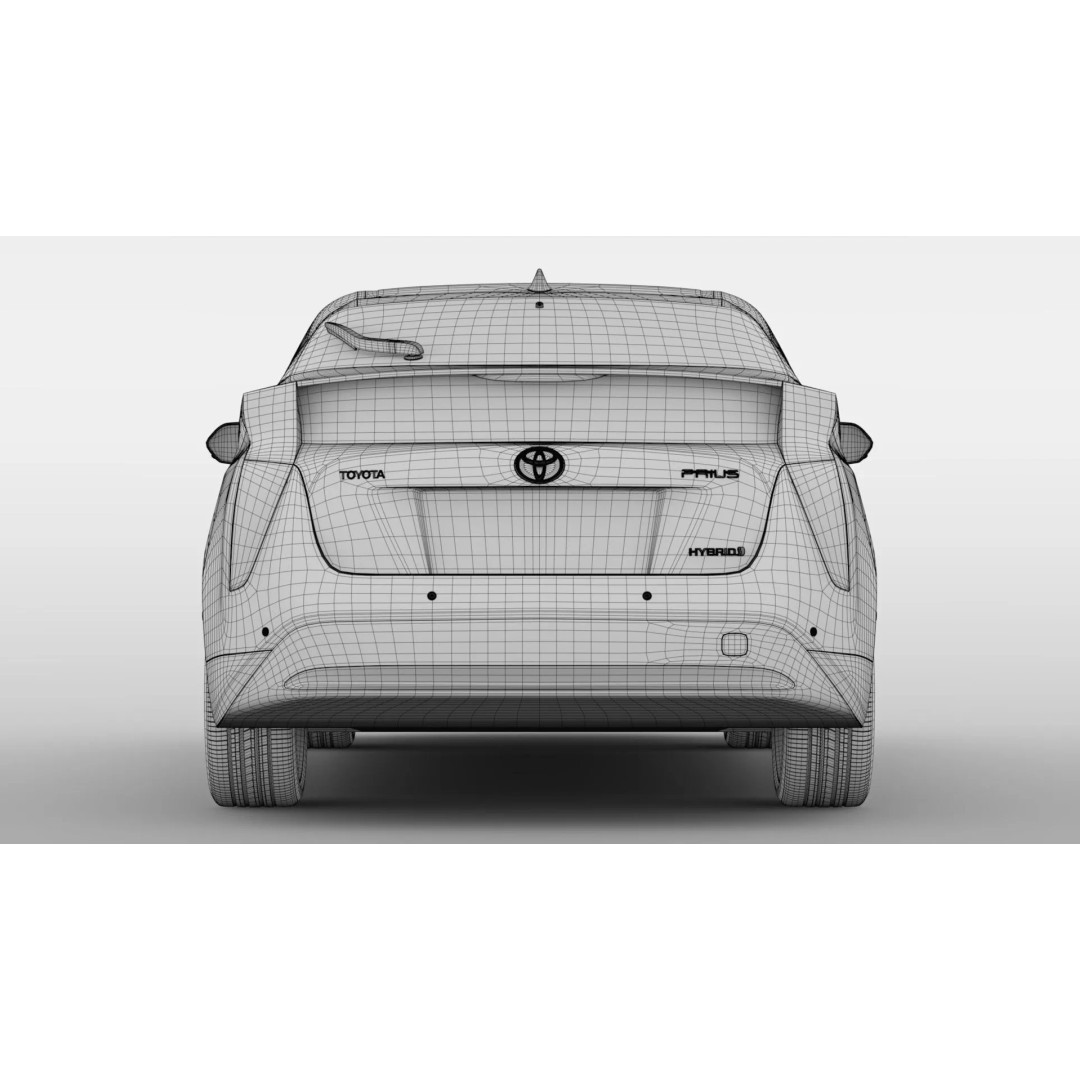 Toyota Prius 2016 3D Model – High Poly Photorealistic Asset, FBX - View 25
