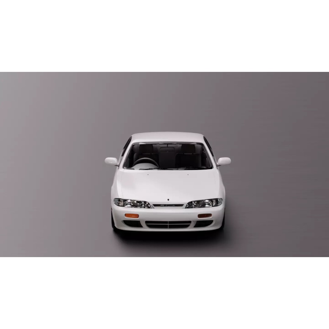 Nissan Silvia S14 3D Model – High Fidelity Vehicle Asset, FBX, OBJ - View 12