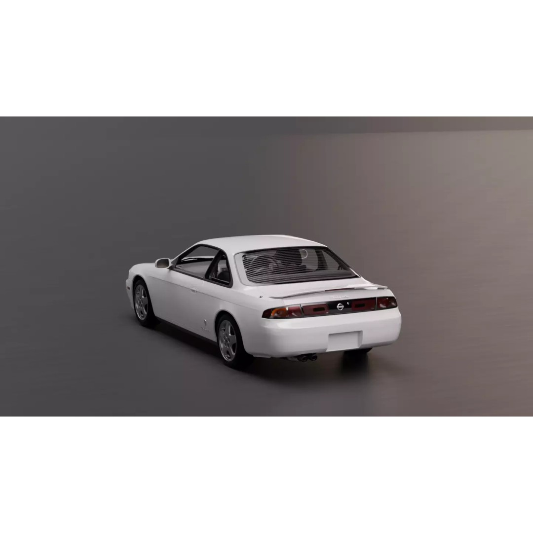 Nissan Silvia S14 3D Model – High Fidelity Vehicle Asset, FBX, OBJ - View 13