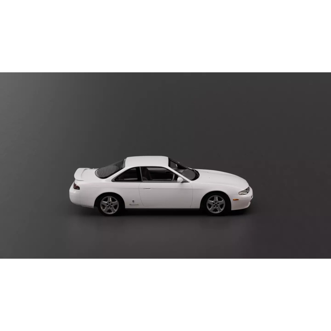 Nissan Silvia S14 3D Model – High Fidelity Vehicle Asset, FBX, OBJ - View 15