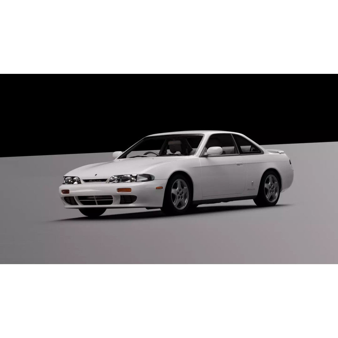 Nissan Silvia S14 3D Model – High Fidelity Vehicle Asset, FBX, OBJ - View 16