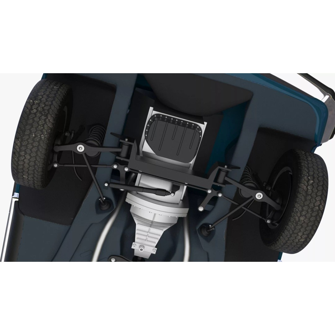 Mercedes Benz 350 SE Blue 3D Model – Vintage Luxury Sedan, FBX - View 24