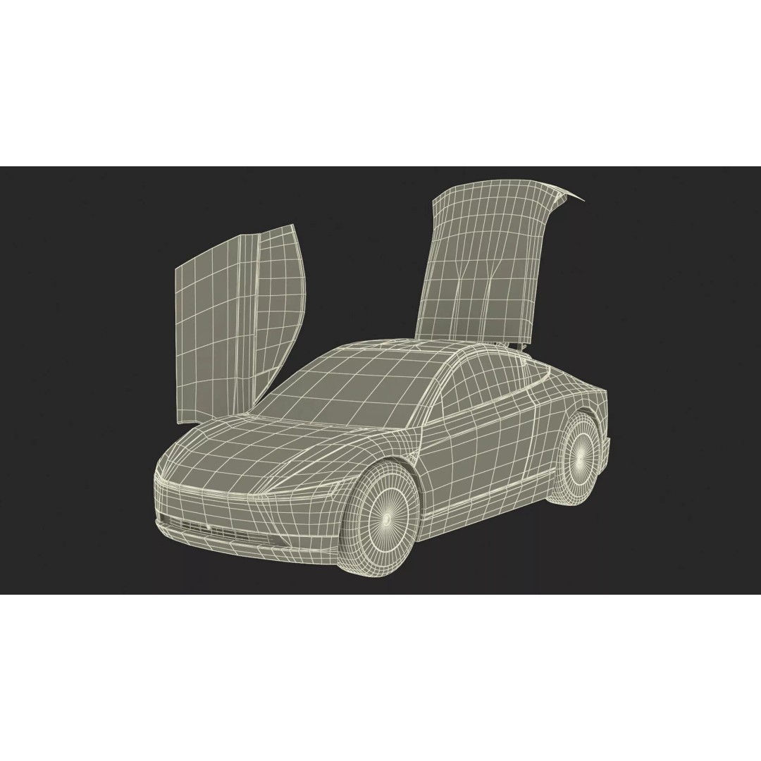 Tesla Cybercab Robotaxi 3D Model – Futuristic EV Concept, PBR Textures - View 26