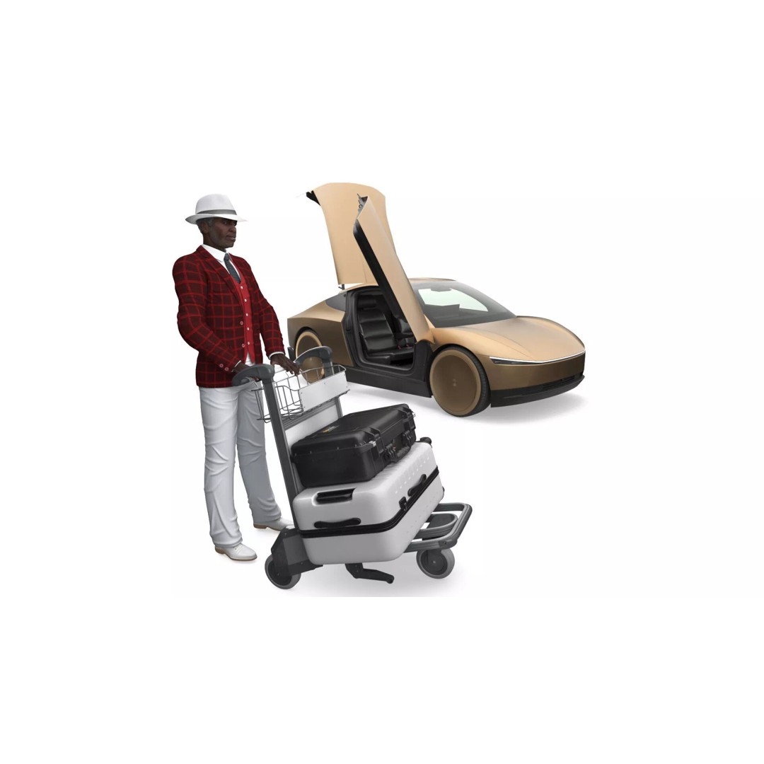 Tesla Cybercab Robotaxi 3D Model – Futuristic EV Concept, PBR Textures - View 3