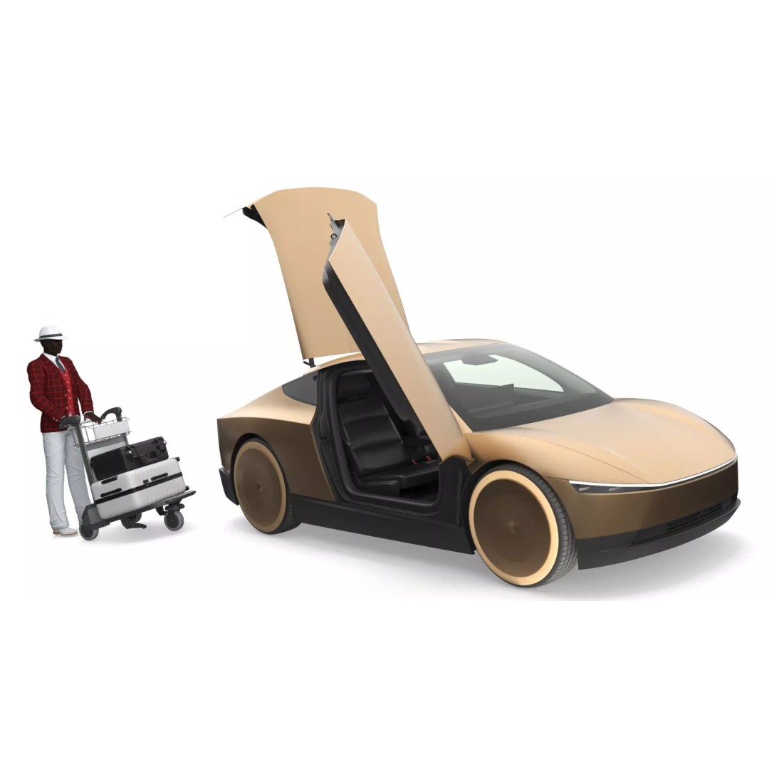 Tesla Cybercab Robotaxi 3D Model – Futuristic EV Concept, PBR Textures - View 7