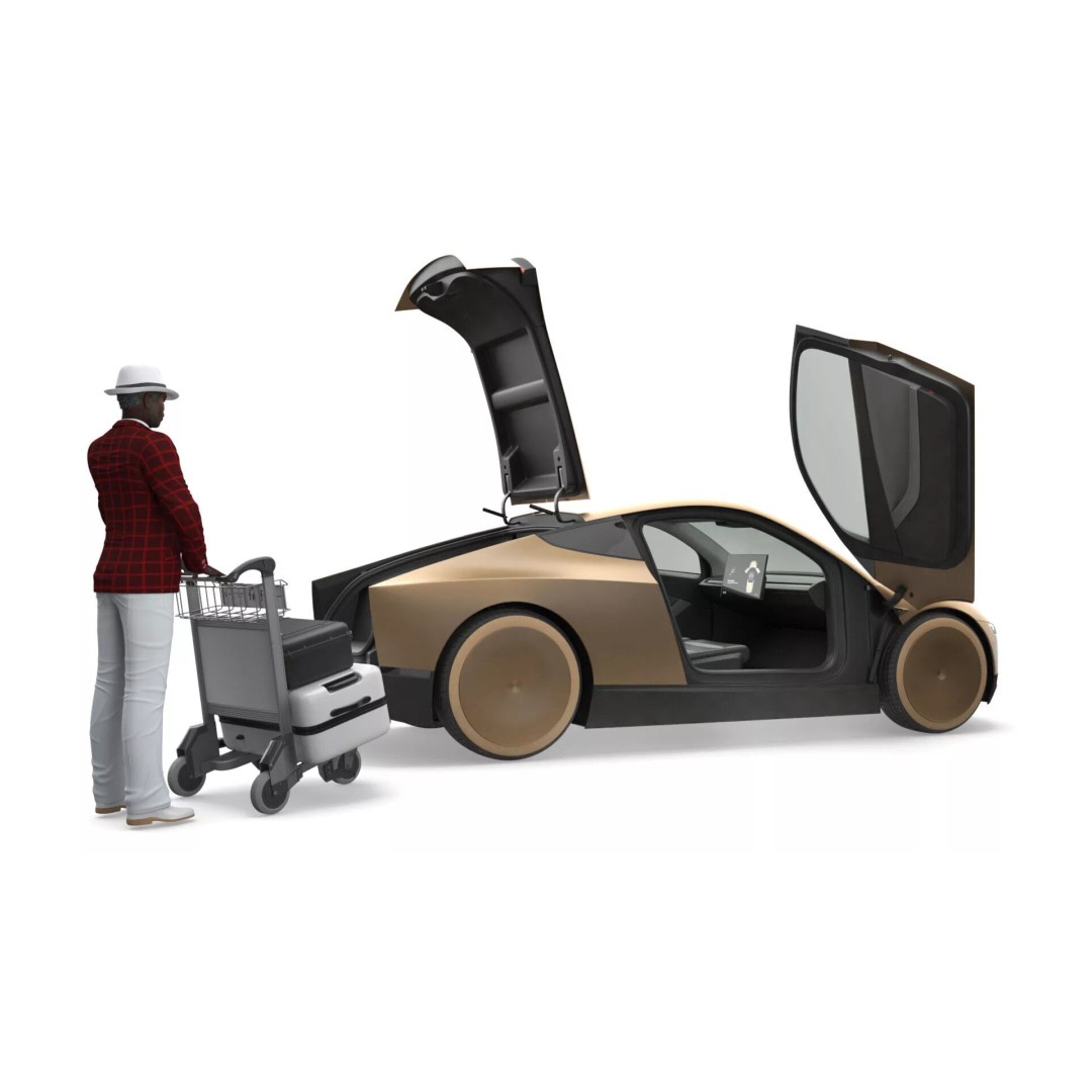 Tesla Cybercab Robotaxi 3D Model – Futuristic EV Concept, PBR Textures - View 8