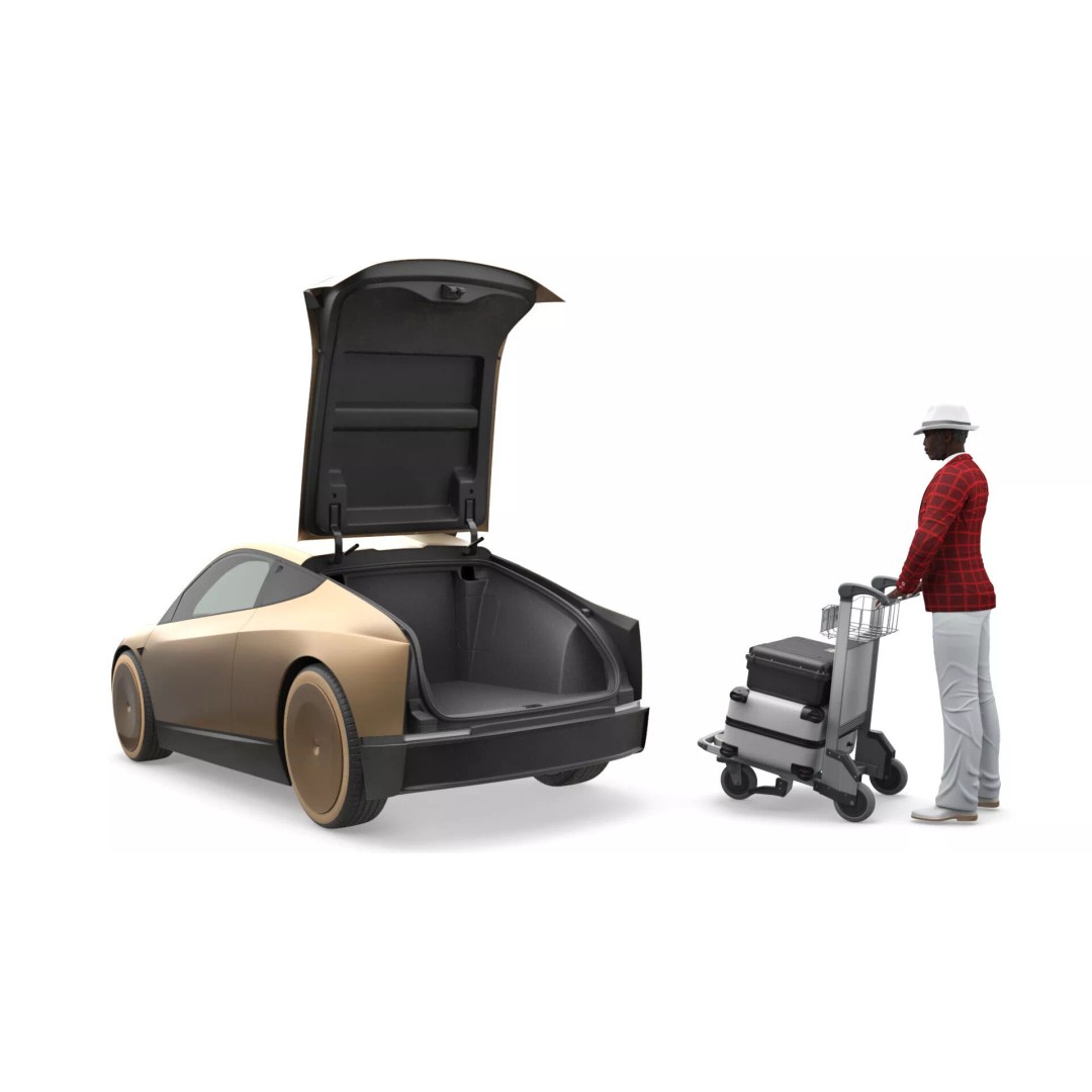 Tesla Cybercab Robotaxi 3D Model – Futuristic EV Concept, PBR Textures - View 9