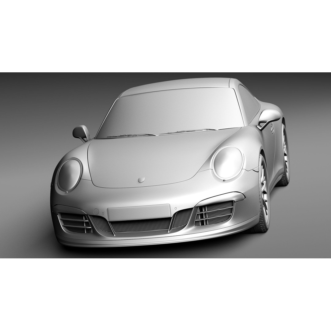 Porsche 911 Carrera GTS Coupe 2016 3D Model – High Poly Game Asset, FBX - View 12