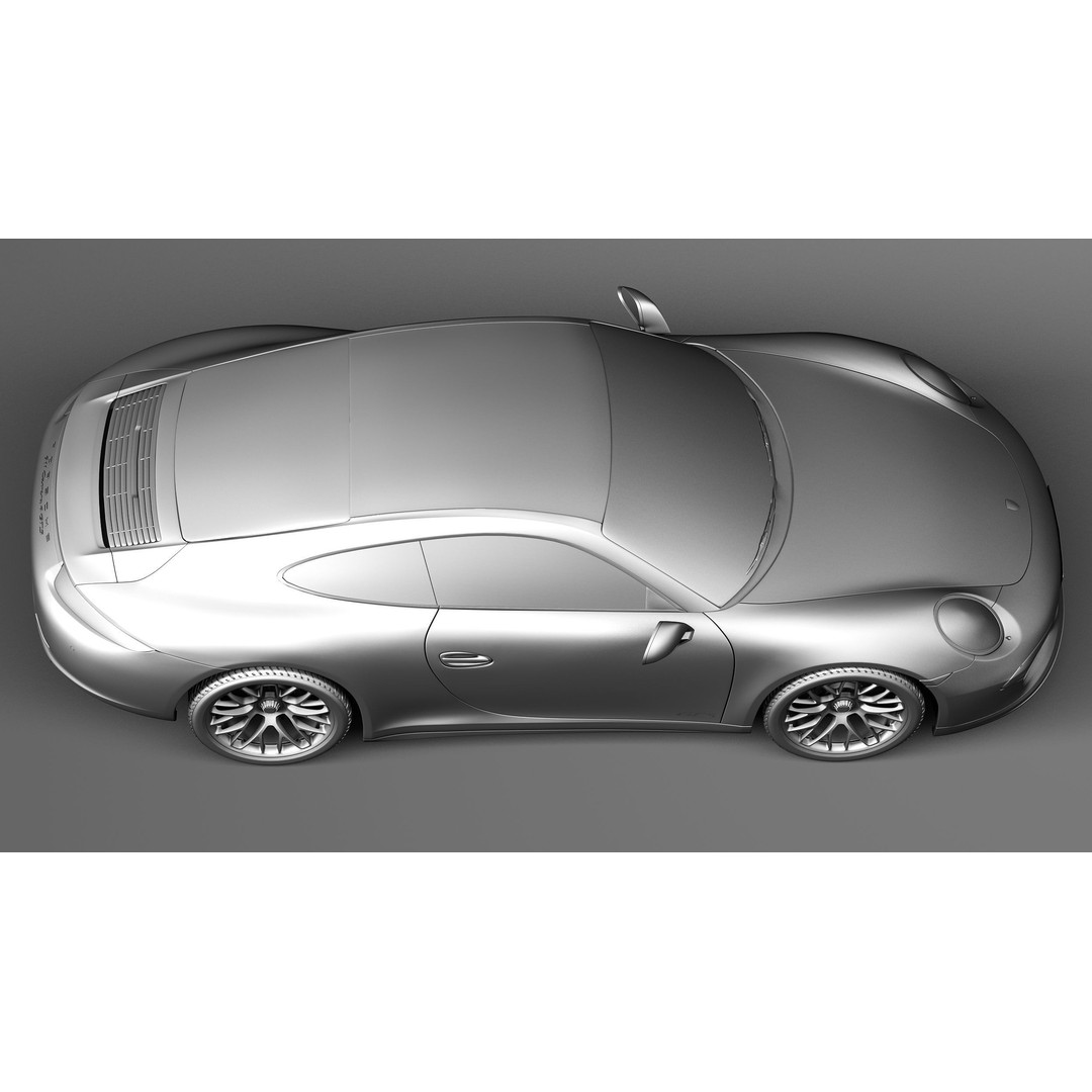 Porsche 911 Carrera GTS Coupe 2016 3D Model – High Poly Game Asset, FBX - View 18
