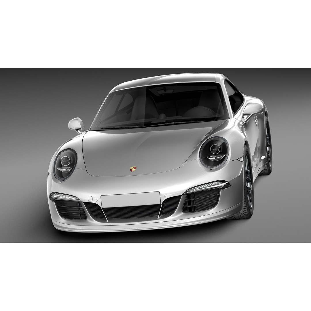 Porsche 911 Carrera GTS Coupe 2016 3D Model – High Poly Game Asset, FBX - View 3