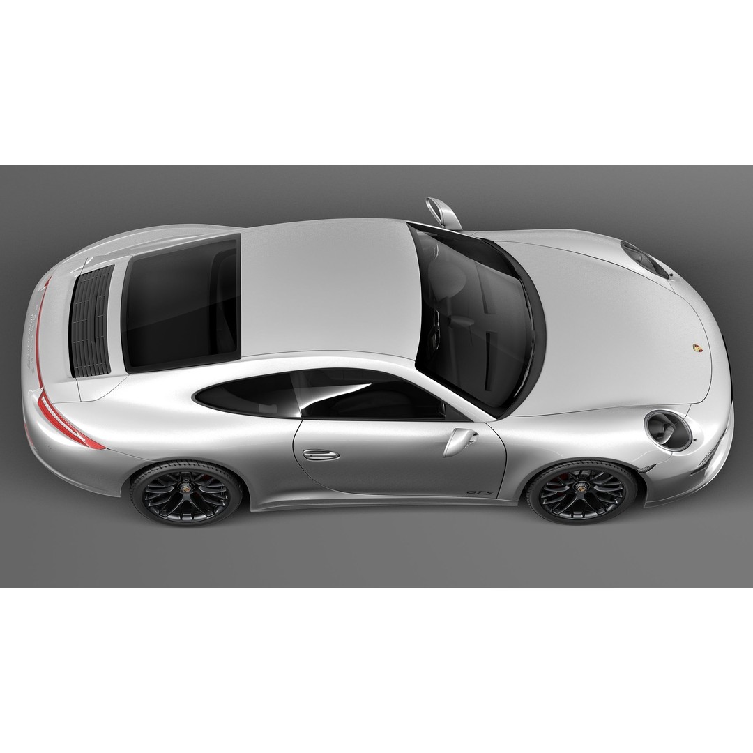 Porsche 911 Carrera GTS Coupe 2016 3D Model – High Poly Game Asset, FBX - View 9