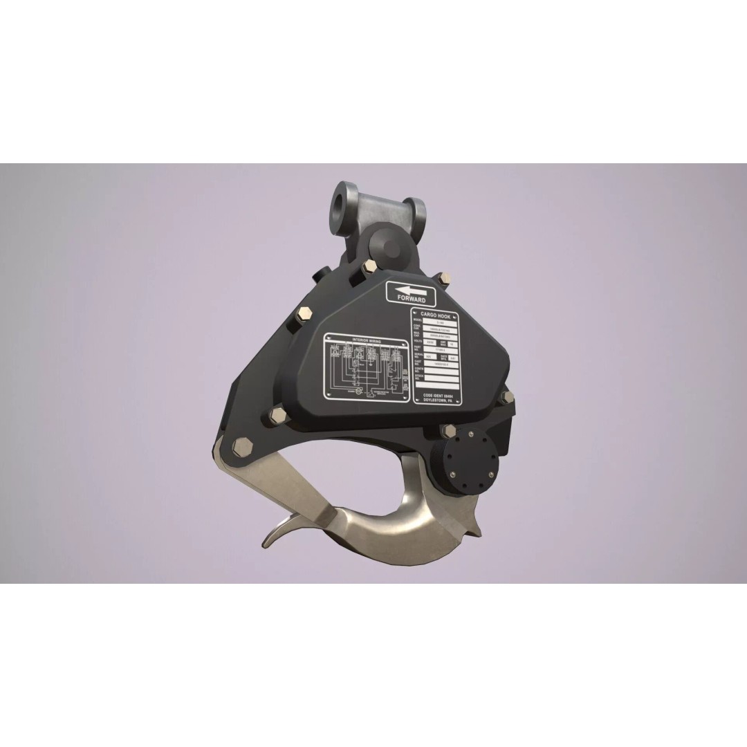 Helicopter Hook C-160 3D Model – Low Poly Game Asset, FBX/OBJ - View 3