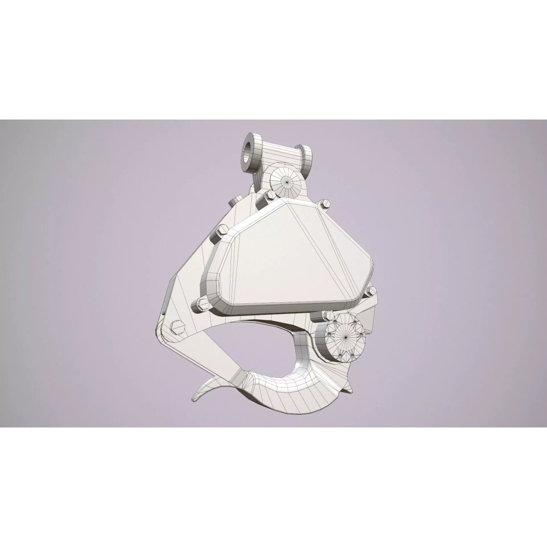 Helicopter Hook C-160 3D Model – Low Poly Game Asset, FBX/OBJ - View 8