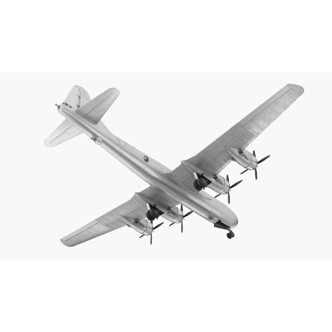 Strategic Heavy Bomber 3D Model – PBR Military Aircraft, FBX - View 10