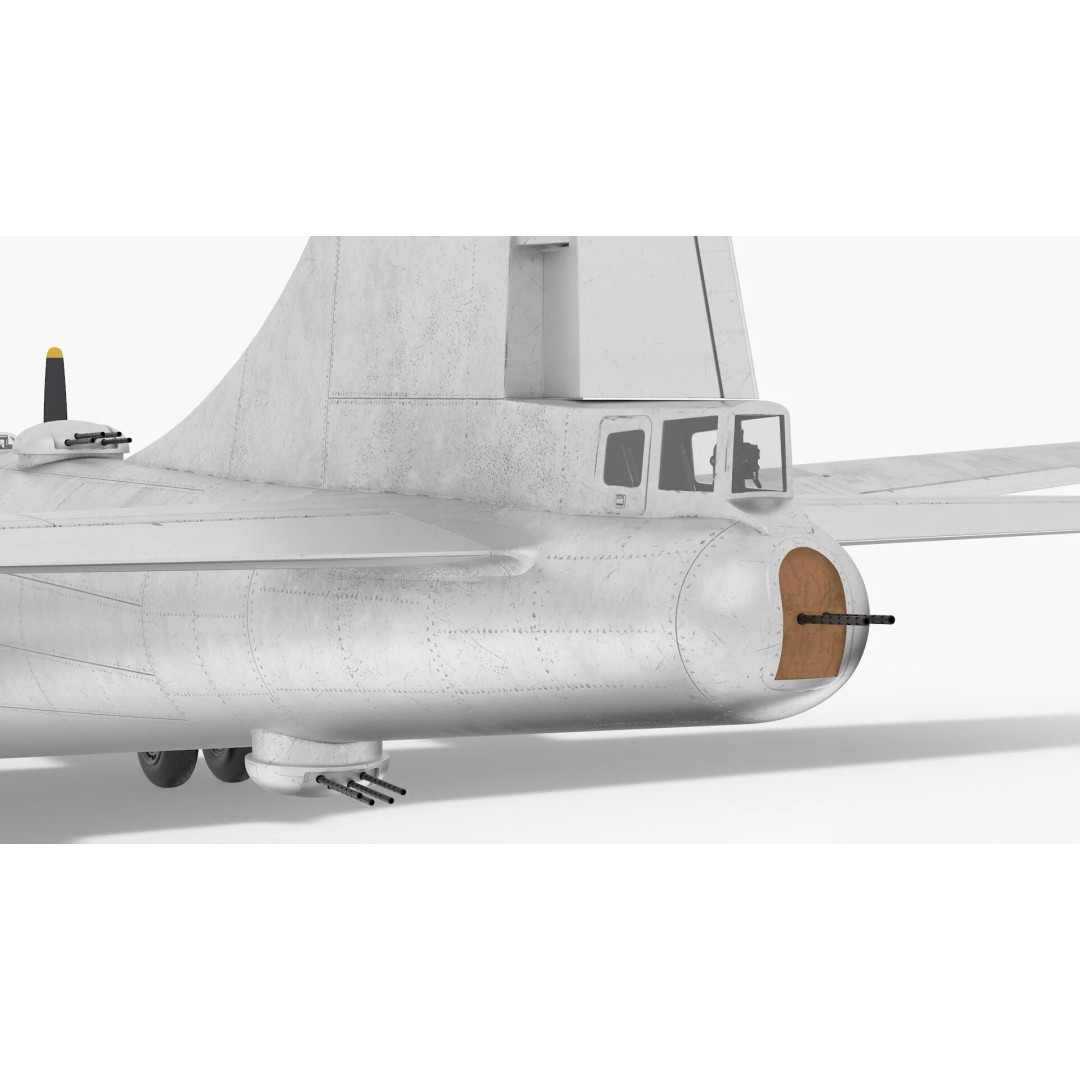 Strategic Heavy Bomber 3D Model – PBR Military Aircraft, FBX - View 16