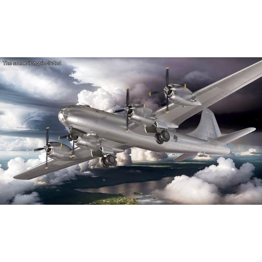 Strategic Heavy Bomber 3D Model – PBR Military Aircraft, FBX - View 4