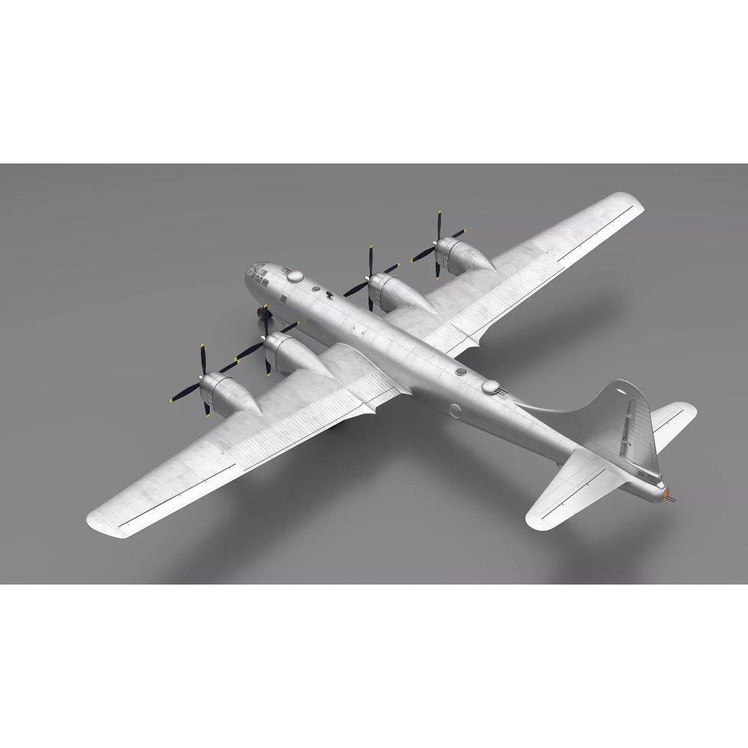 Strategic Heavy Bomber 3D Model – PBR Military Aircraft, FBX - View 5