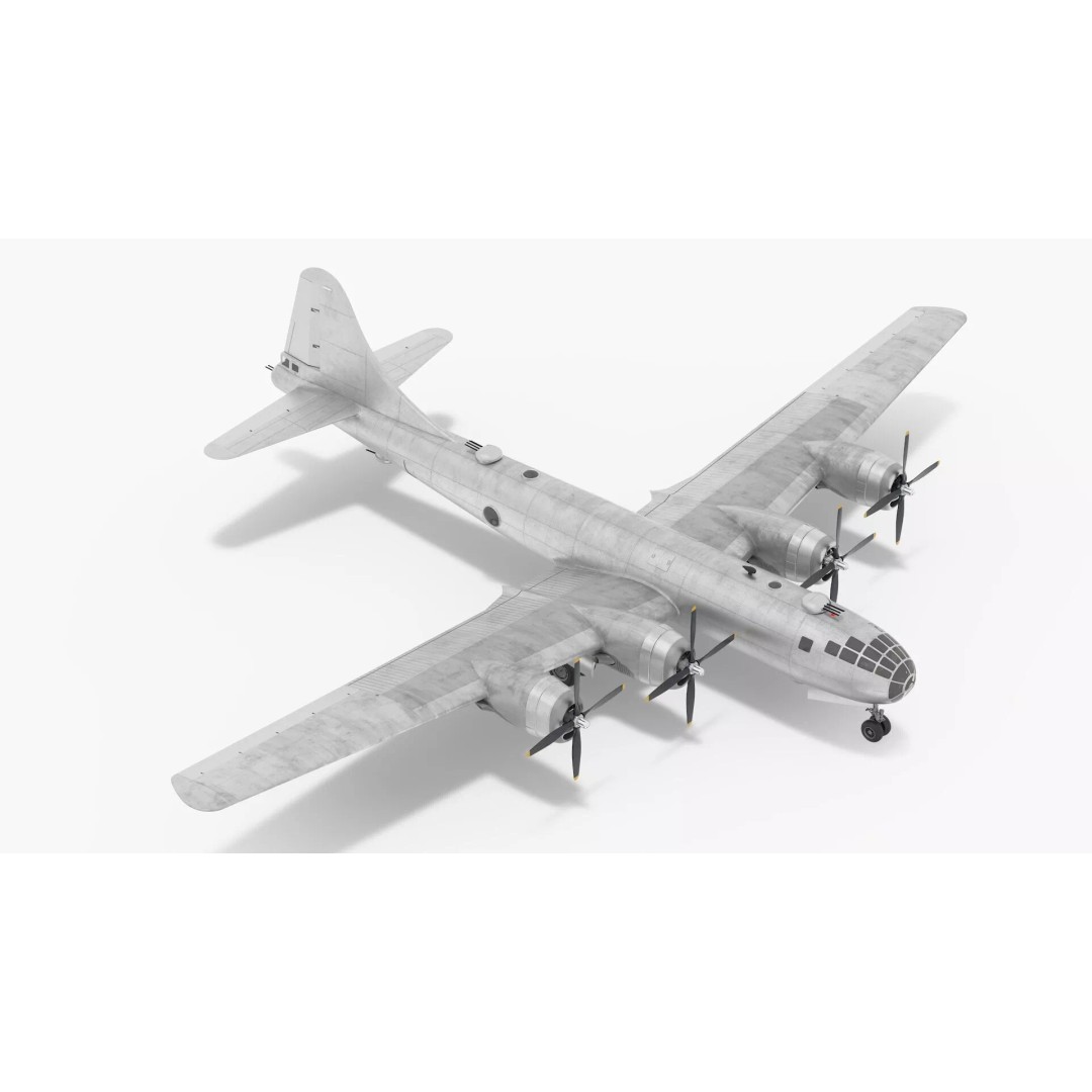 Strategic Heavy Bomber 3D Model – PBR Military Aircraft, FBX - View 8