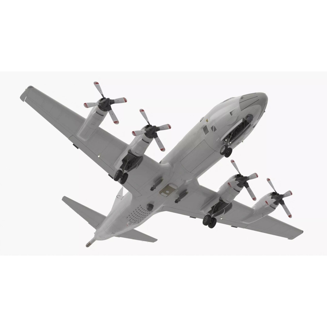 Maritime Patrol Aircraft 3D Model – PBR Textured Military Asset, FBX - View 11