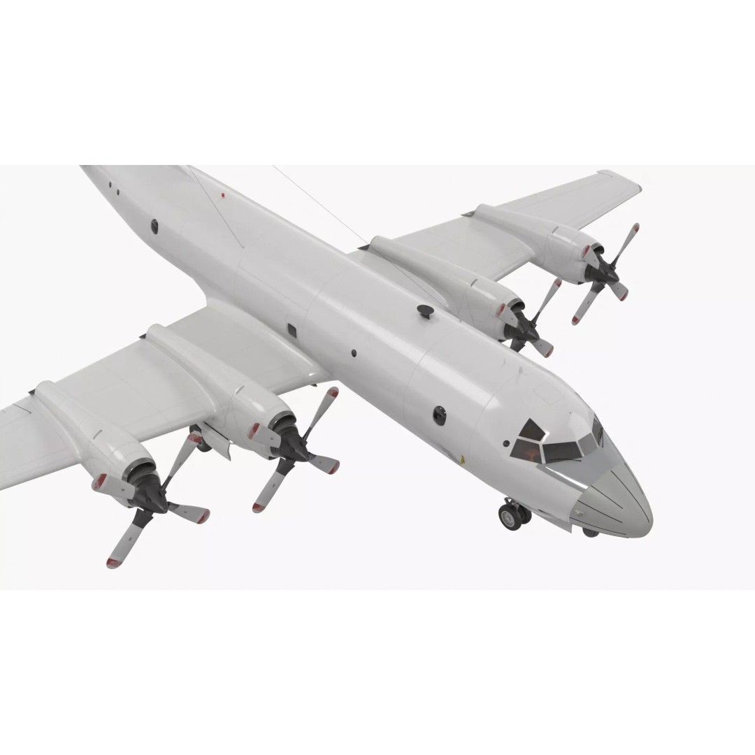Maritime Patrol Aircraft 3D Model – PBR Textured Military Asset, FBX - View 12