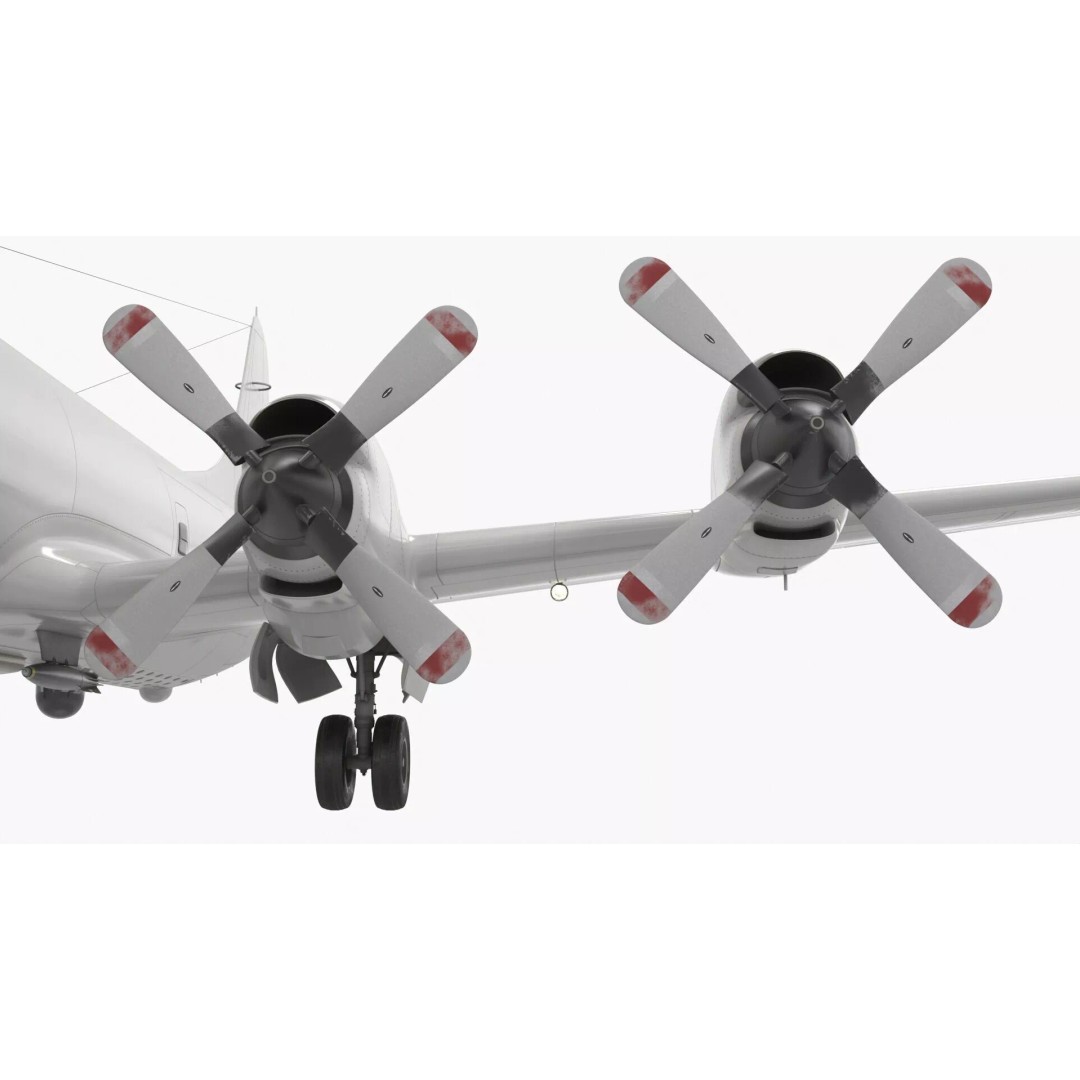 Maritime Patrol Aircraft 3D Model – PBR Textured Military Asset, FBX - View 13