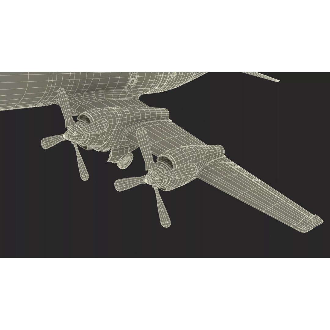 Maritime Patrol Aircraft 3D Model – PBR Textured Military Asset, FBX - View 24