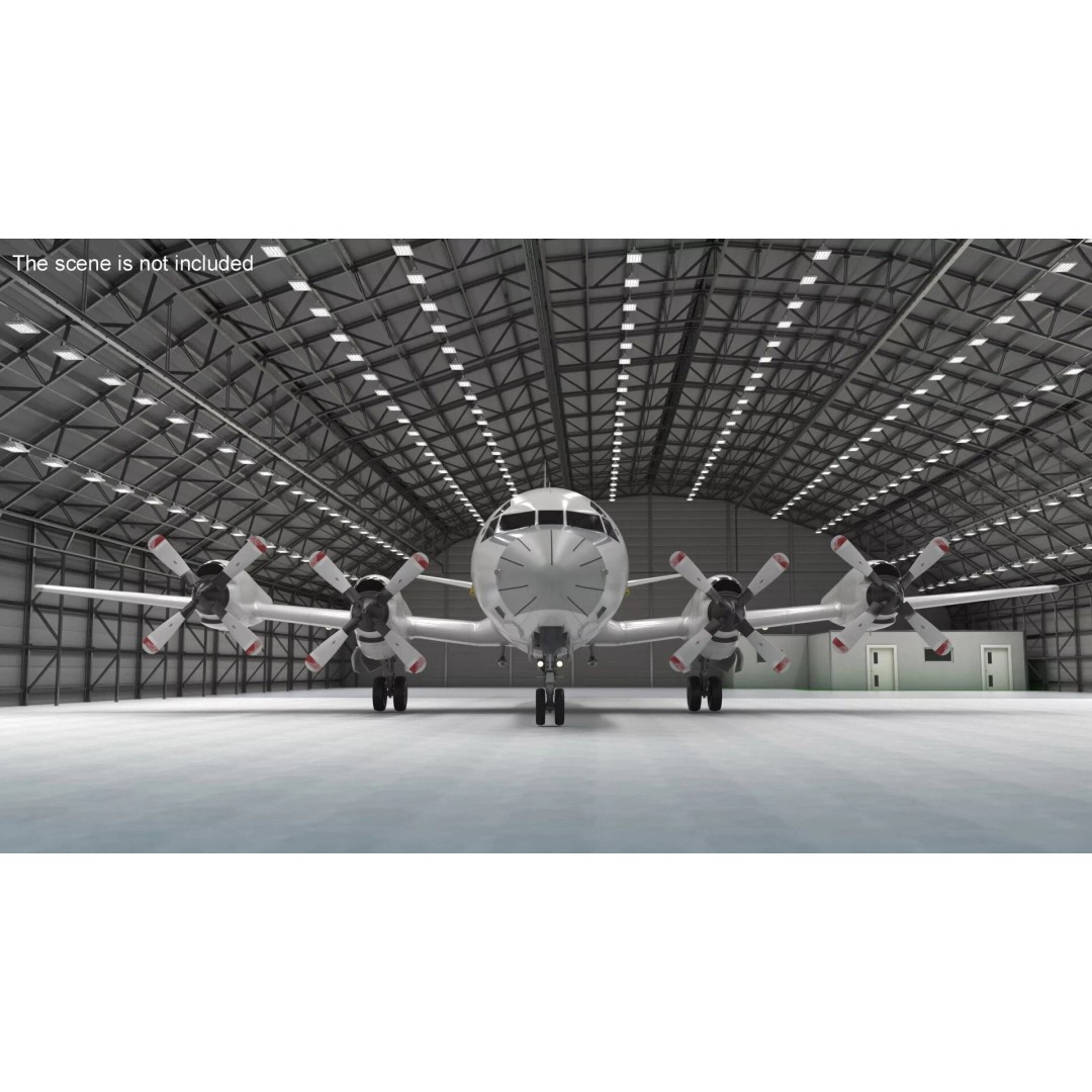Maritime Patrol Aircraft 3D Model – PBR Textured Military Asset, FBX - View 7