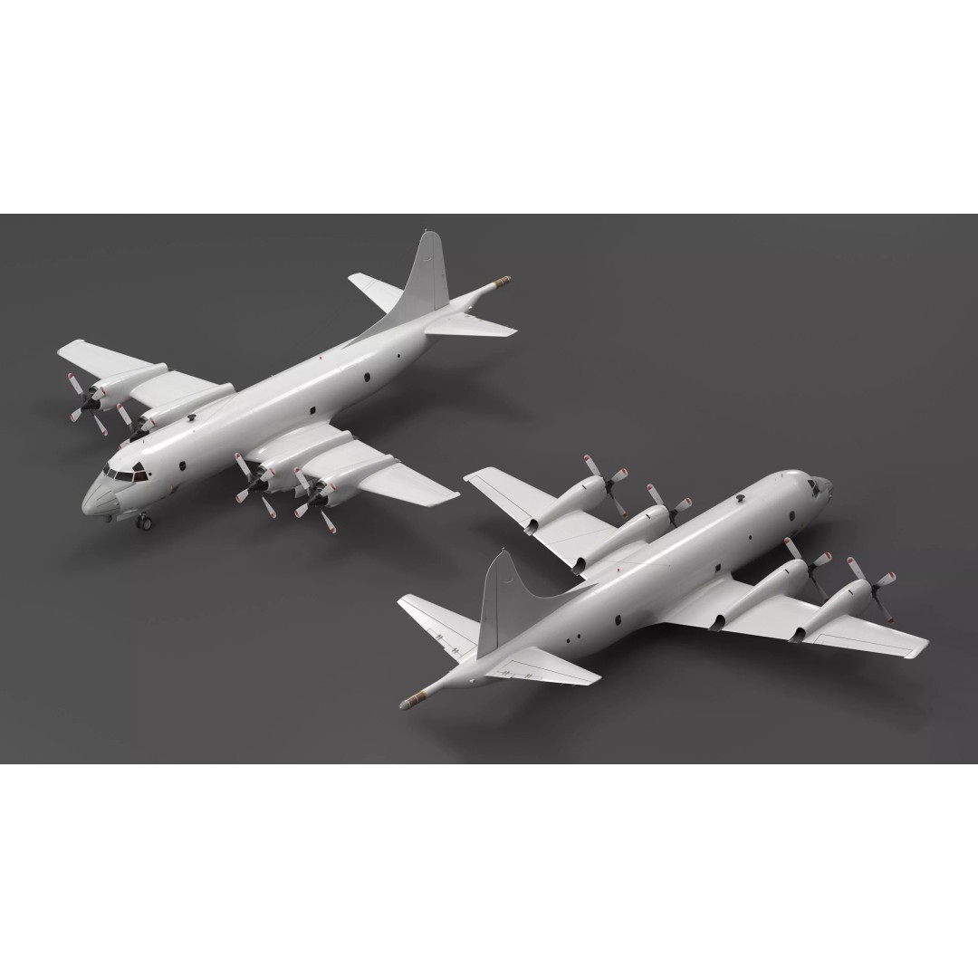 Maritime Patrol Aircraft 3D Model – PBR Textured Military Asset, FBX - View 9