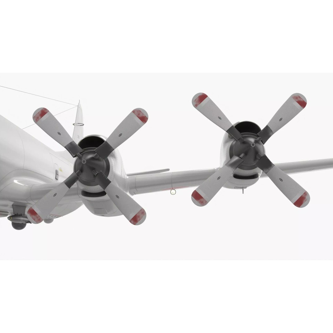 Japan Maritime P3 Orion Surveillance Plane 3D Model – High Poly PBR Asset, FBX - View 11