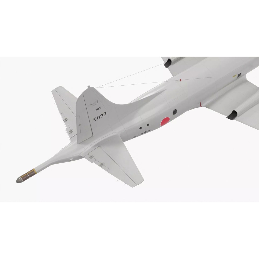 Japan Maritime P3 Orion Surveillance Plane 3D Model – High Poly PBR Asset, FBX - View 12