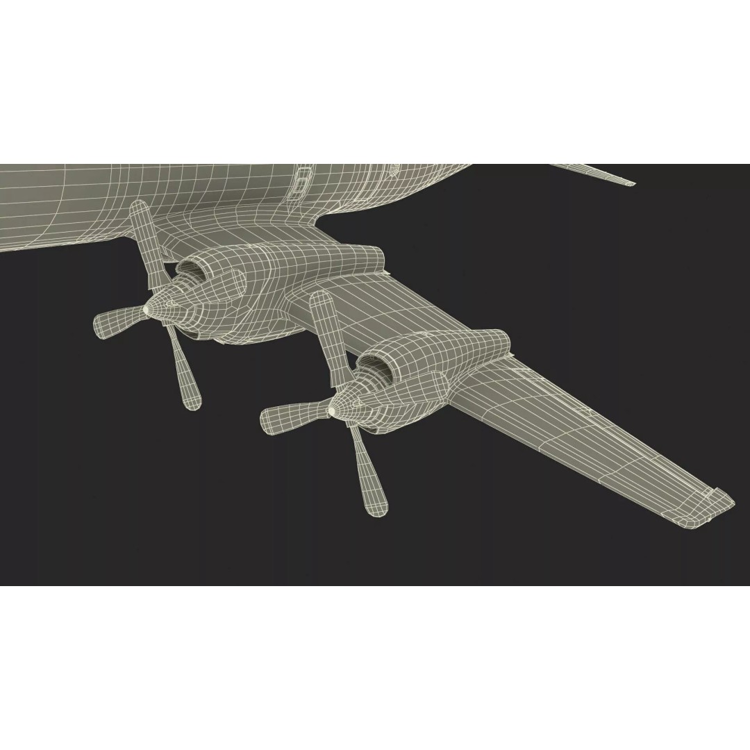 Japan Maritime P3 Orion Surveillance Plane 3D Model – High Poly PBR Asset, FBX - View 23