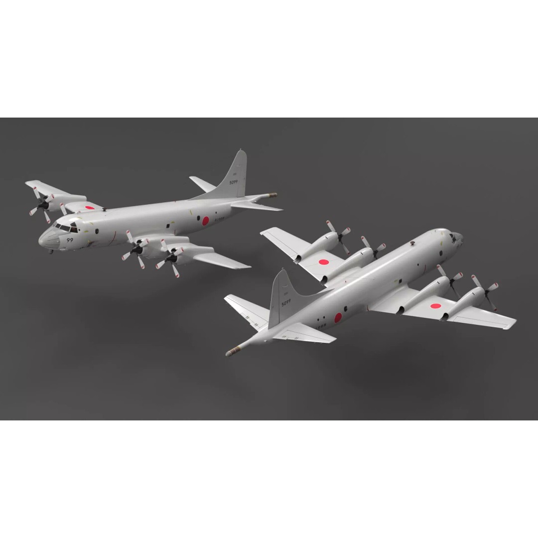 Japan Maritime P3 Orion Surveillance Plane 3D Model – High Poly PBR Asset, FBX - View 7