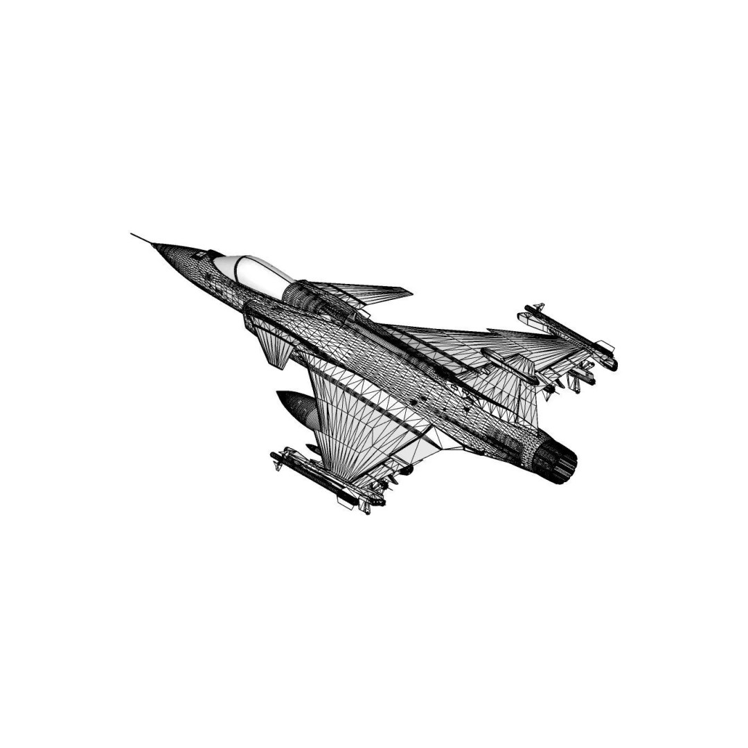 Gripen F39 E BR 3D Model – Low Poly Military Aircraft, FBX, PBR