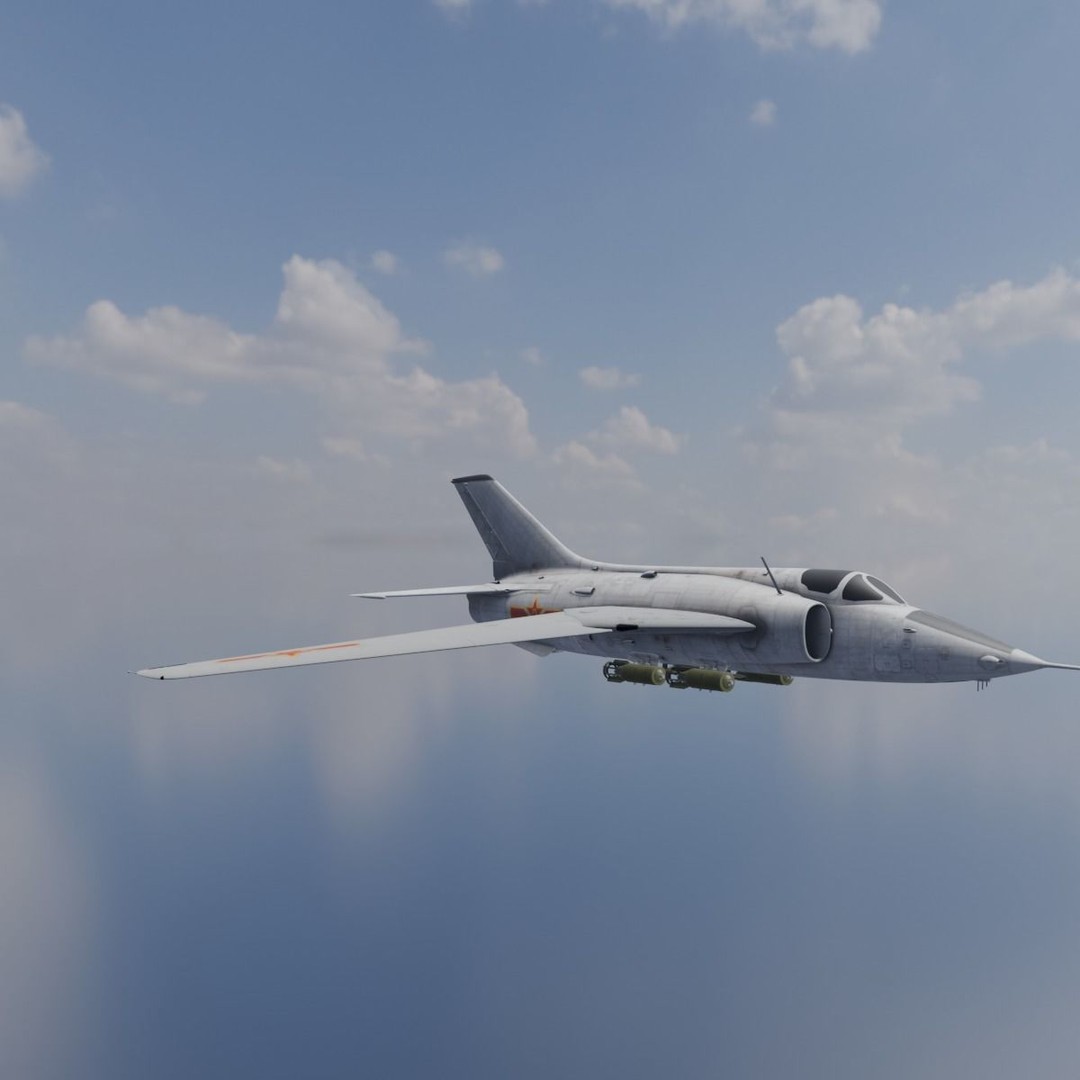 Airplane 3D Model – Low Poly Aircraft Asset, FBX, OBJ - View 11