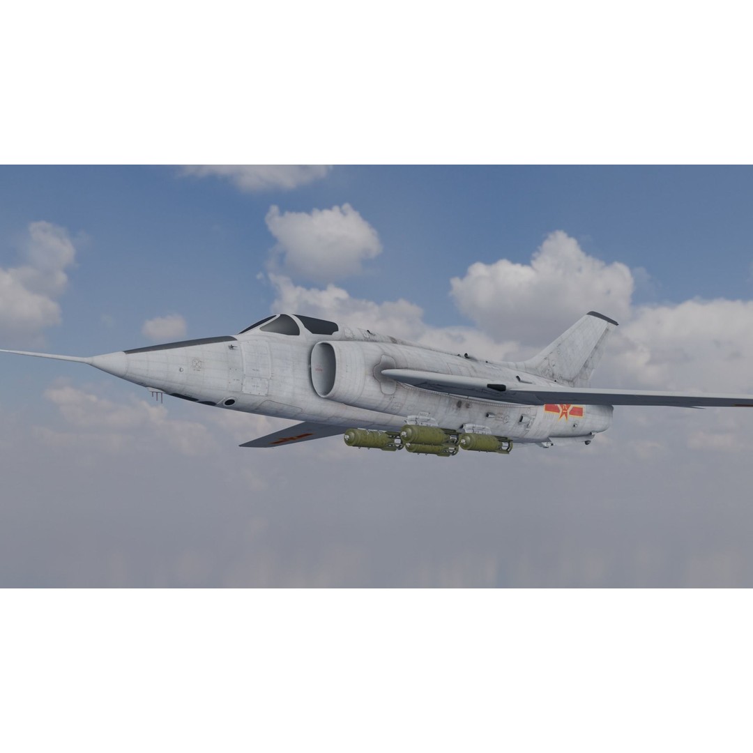 Airplane 3D Model – Low Poly Aircraft Asset, FBX, OBJ - View 12