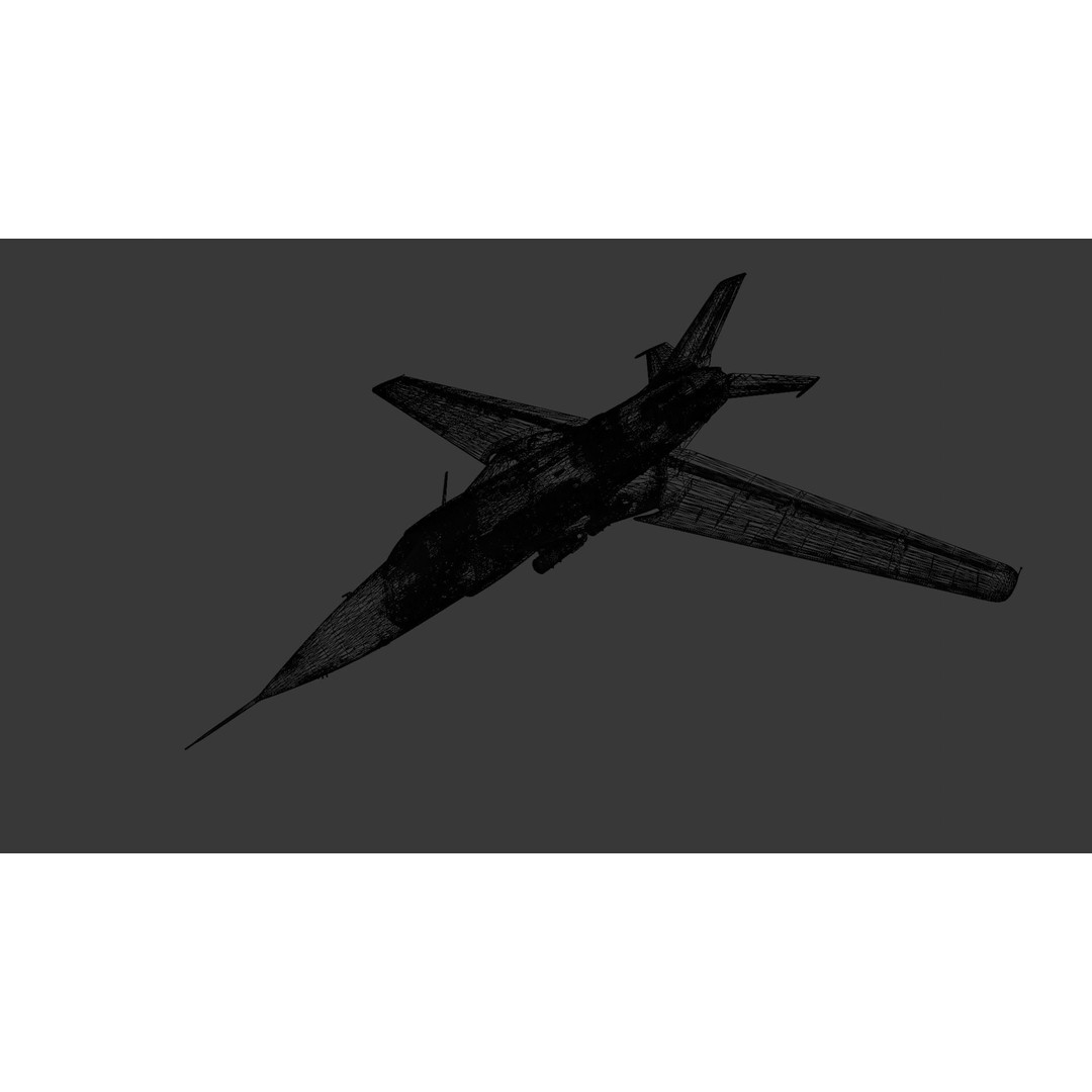 Airplane 3D Model – Low Poly Aircraft Asset, FBX, OBJ - View 13