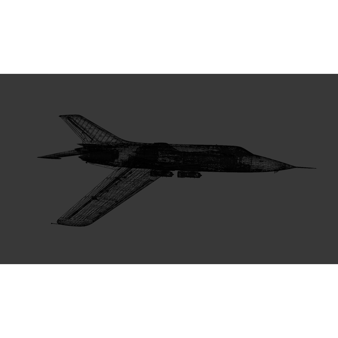 Airplane 3D Model – Low Poly Aircraft Asset, FBX, OBJ - View 14