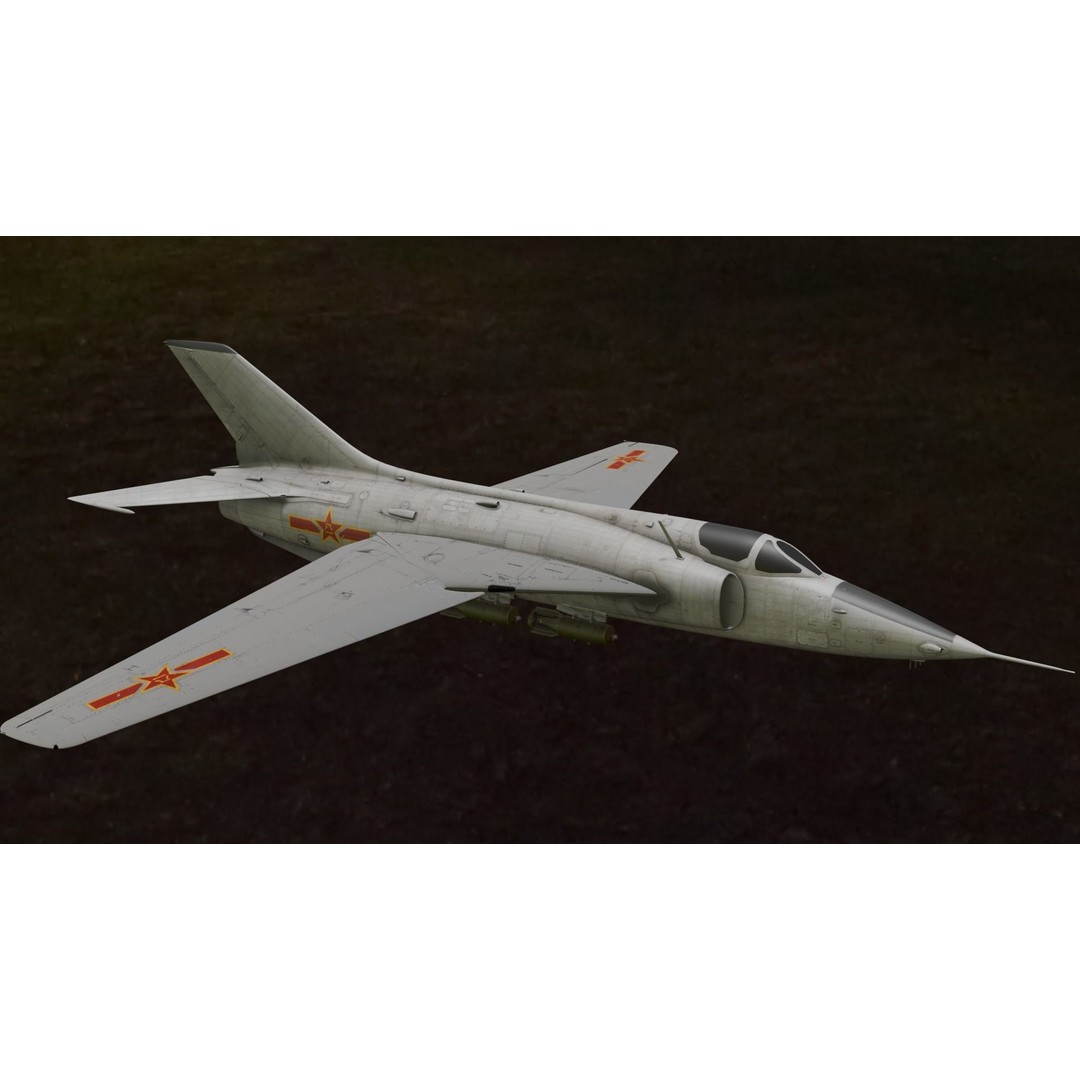Airplane 3D Model – Low Poly Aircraft Asset, FBX, OBJ - View 17