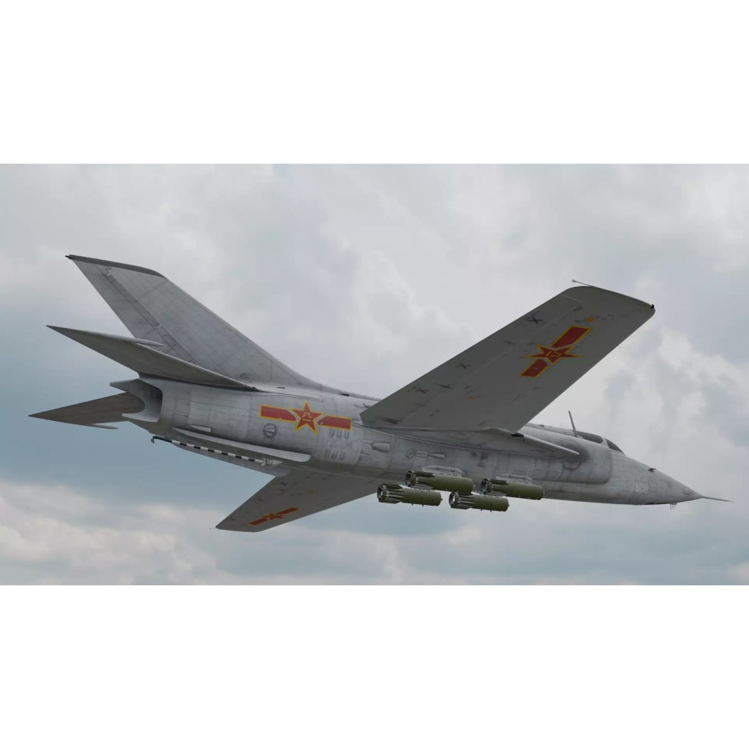 Airplane 3D Model – Low Poly Aircraft Asset, FBX, OBJ - View 2