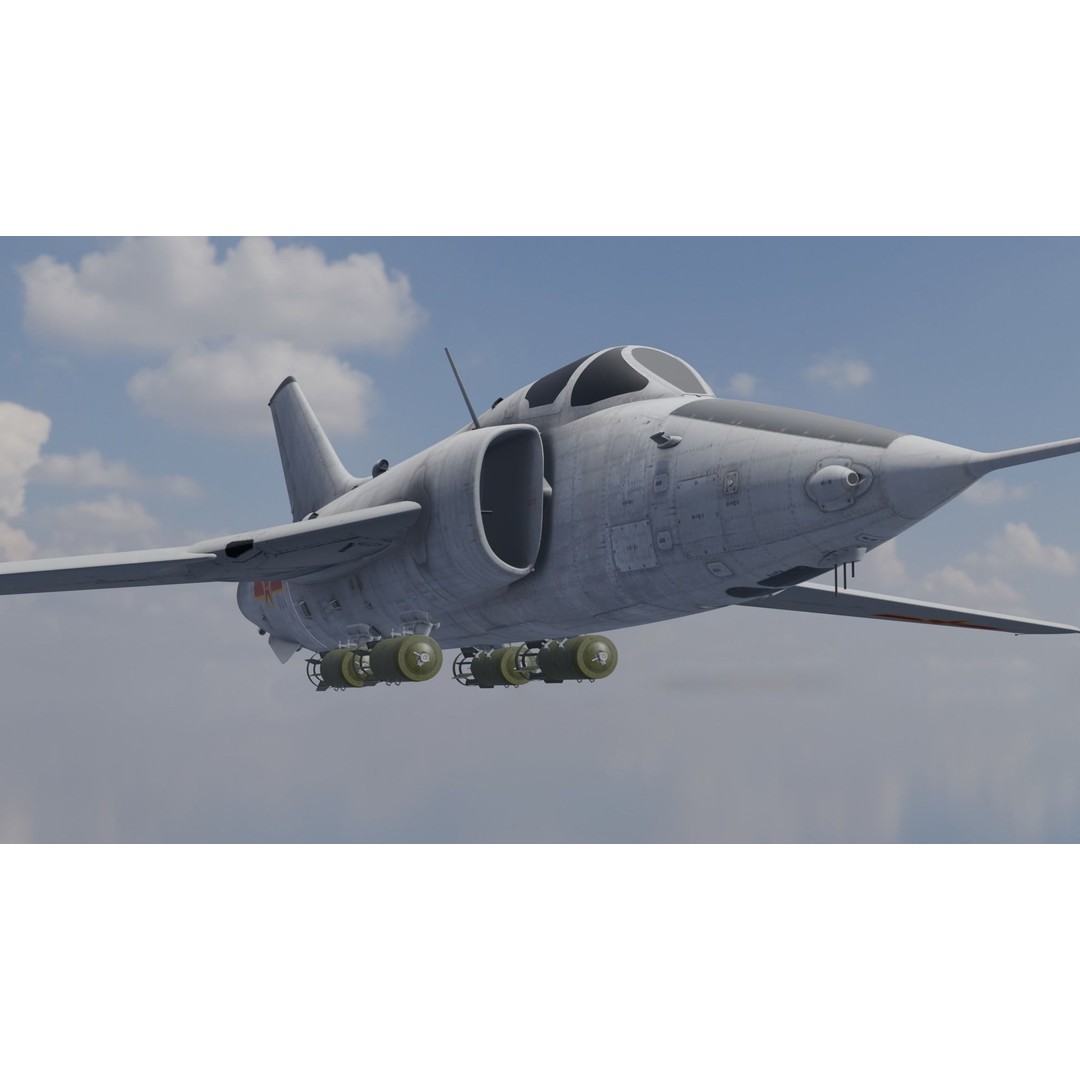 Airplane 3D Model – Low Poly Aircraft Asset, FBX, OBJ - View 3