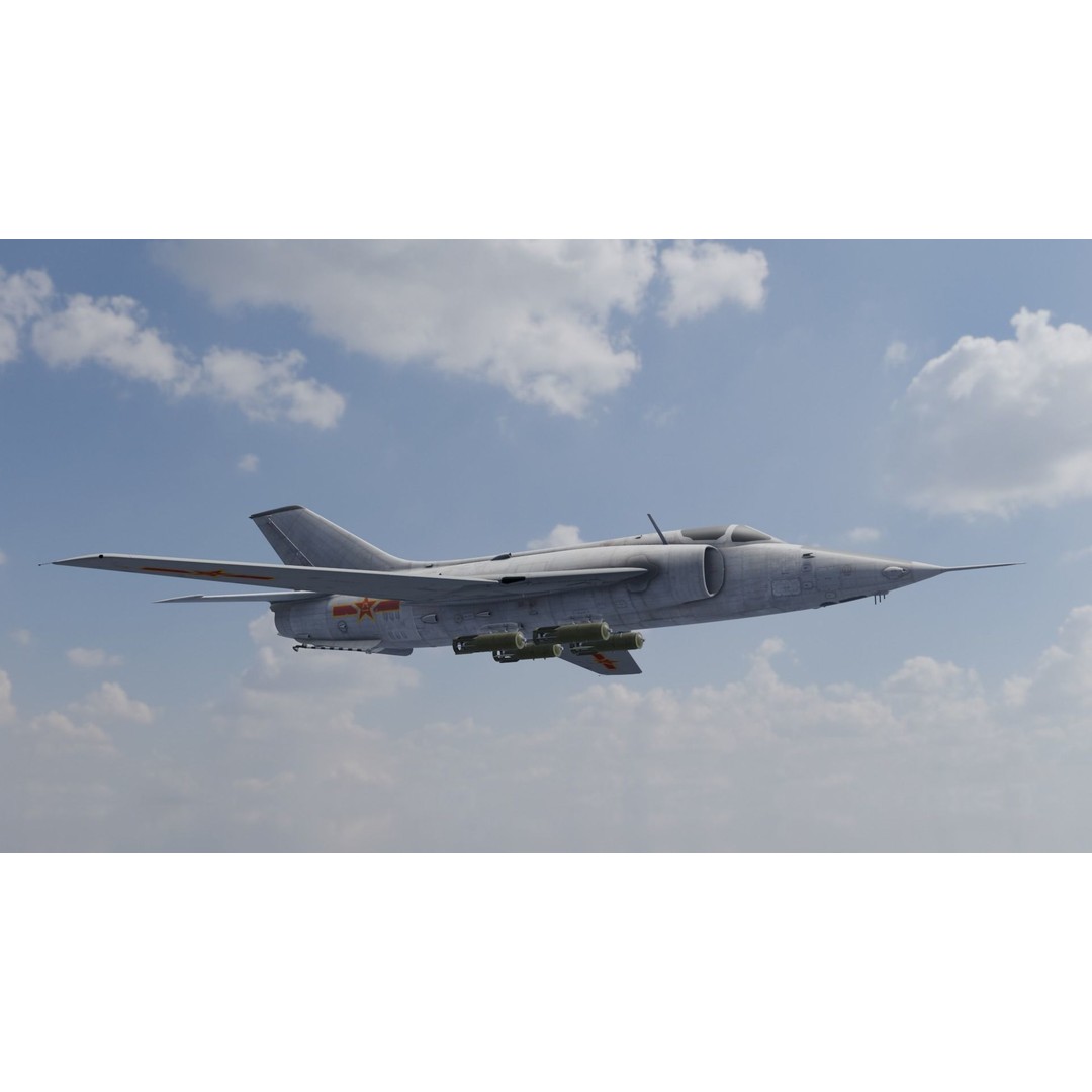 Airplane 3D Model – Low Poly Aircraft Asset, FBX, OBJ - View 4