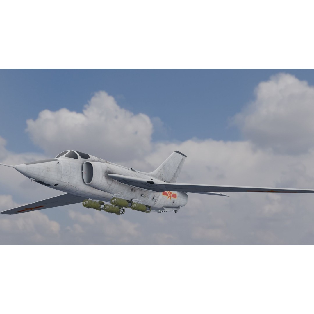 Airplane 3D Model – Low Poly Aircraft Asset, FBX, OBJ - View 5