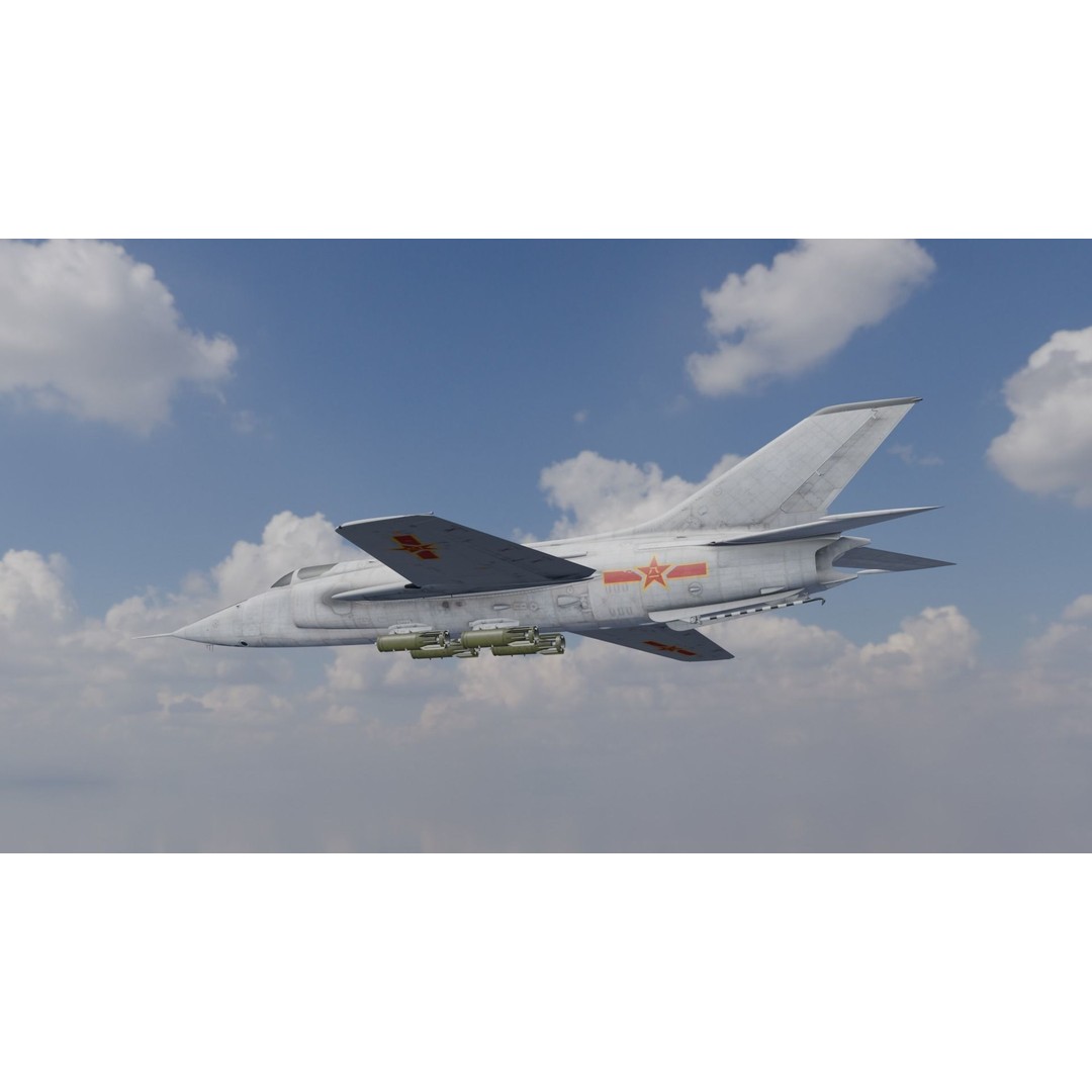 Airplane 3D Model – Low Poly Aircraft Asset, FBX, OBJ - View 6