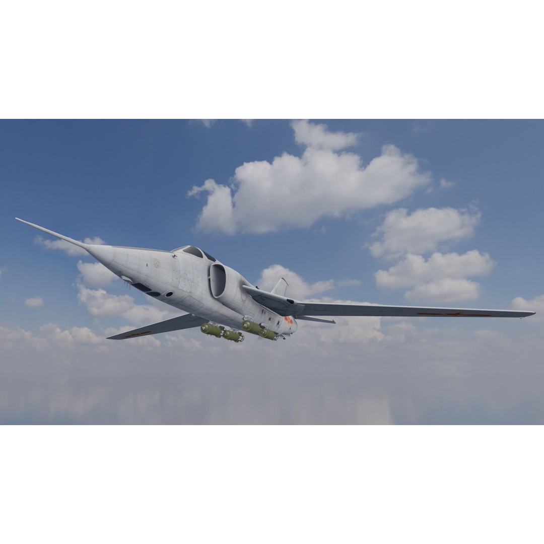 Airplane 3D Model – Low Poly Aircraft Asset, FBX, OBJ - View 8