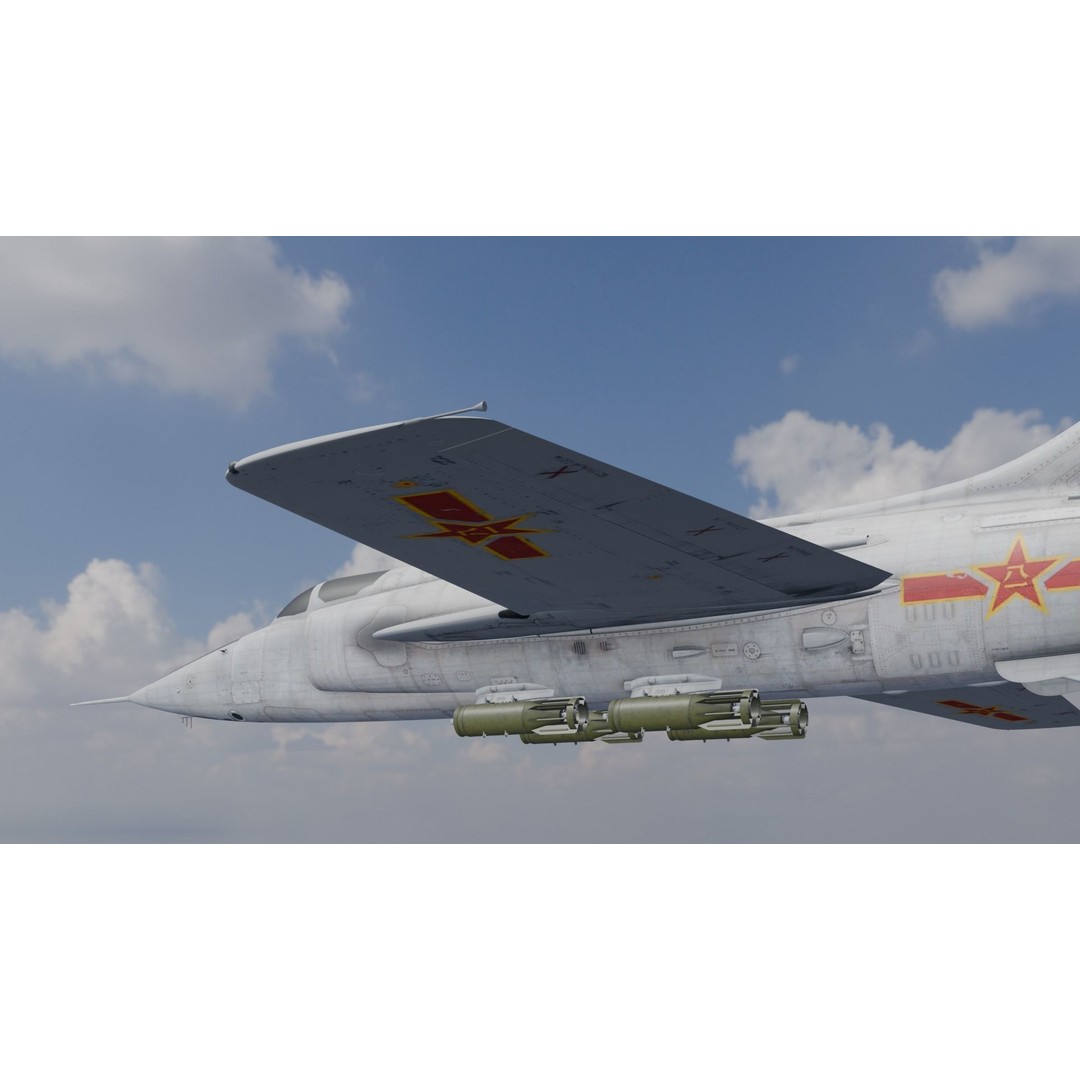 Airplane 3D Model – Low Poly Aircraft Asset, FBX, OBJ - View 9