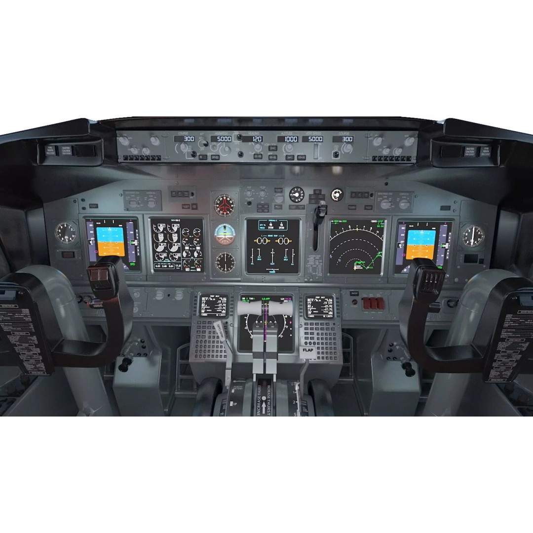 United Airlines Boeing 737 3D Model – High Poly Aircraft with Cockpit and Cabin - View 32