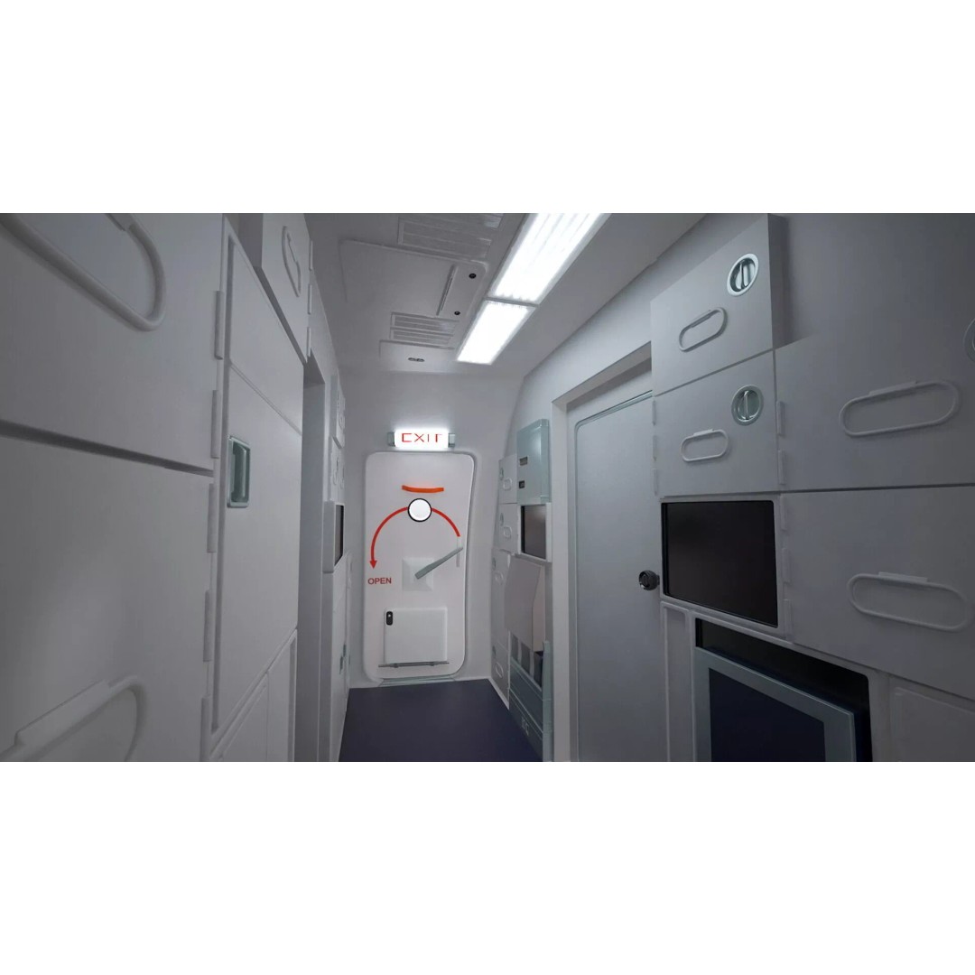 United Airlines Boeing 737 3D Model – High Poly Aircraft with Cockpit and Cabin - View 44